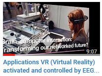 Applications VR (Virtual Reality) activated and controlled by EEG brain waves